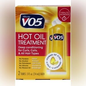 NEW- Alberto VO5
Vo5 Hot Oil Treatment - 2 Per Package